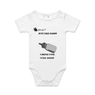 Nats Nest - Just Like Daddy - Baby 'Mini-me' Onesie 2 Thumbnail